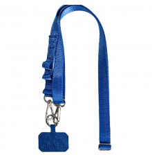 Шнурок із двома кріпленнями (2 см) 140 см Navy Blue