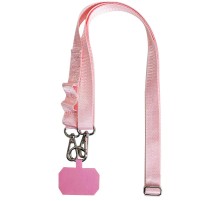 Шнурок із двома кріпленнями (2 см) 140 см Pink