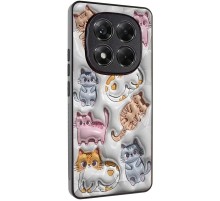 TPU+PC чохол Prisma Fluffie для Xiaomi Redmi Note 14 Pro 4G Kittens