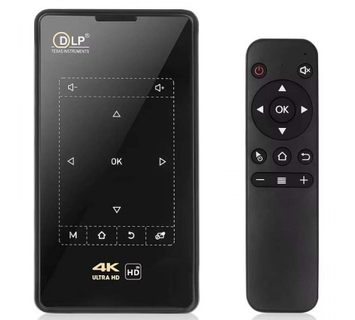 Проектор 4k Android K95-DLP з аккумулятором 5000 mAh Black Проектор 4k Android K95-DLP з аккумулятором 5000 mAh Black