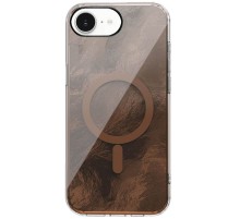 Чохол TPU Shiny Mountain (MagFit) для Apple iPhone 16e (6.1") Chocolate