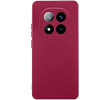 Чохол TPU GETMAN Liquid Silk Full Camera для Xiaomi Redmi Note 14 Pro 4G Бордовий / Marsala