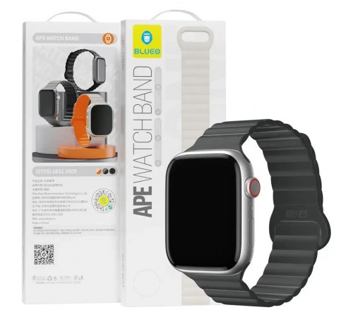 Ремінець BlueO Magnetic Silicone для Apple Watch 42(ser.1-3)/44/45/46/49mm Black Ремінець BlueO Magnetic Silicone для Apple Watch 42(ser.1-3)/44/45/46/49mm Black