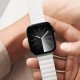 Ремінець BlueO Magnetic Silicone для Apple Watch 42(ser.1-3)/44/45/46/49mm White / Orange
