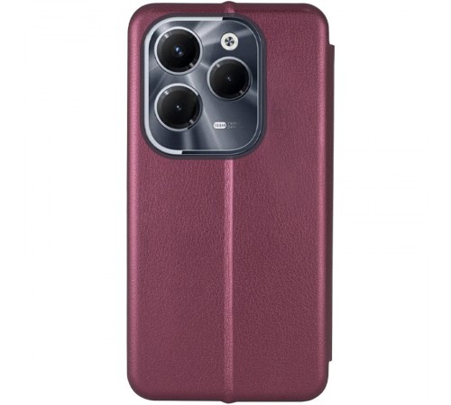 Шкіряний чохол-книжка Classy для Infinix Hot 40 / 40 Pro / Tecno Spark 20 Pro Бордовий