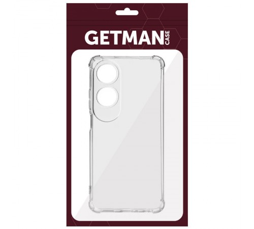 TPU чохол GETMAN Ease logo посилені кути Full Camera для Oppo A60 4G Безбарвний (прозорий) TPU чохол GETMAN Ease logo посилені кути Full Camera для Oppo A60 4G Безбарвний (прозорий)