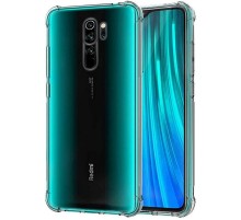 TPU чохол GETMAN Ease logo посилені кути Full Camera для Xiaomi Redmi 9 Безбарвний (прозорий)