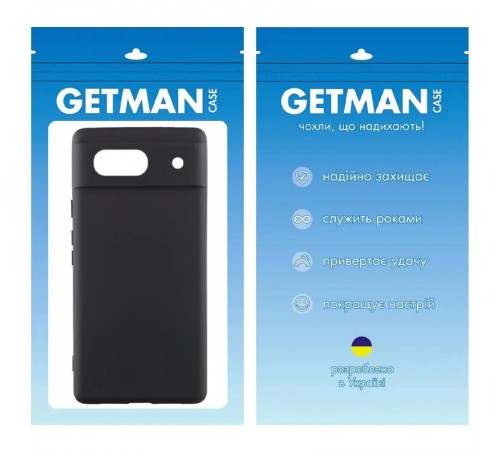 Чохол TPU GETMAN Liquid Silk Full Camera для Google Pixel 6 Чорний / Black Чохол TPU GETMAN Liquid Silk Full Camera для Google Pixel 6 Чорний / Black