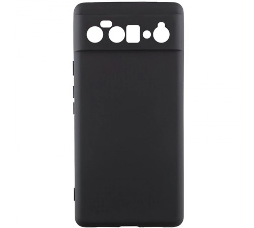 Чохол TPU GETMAN Liquid Silk Full Camera для Google Pixel 6 Pro Чорний / Black Чохол TPU GETMAN Liquid Silk Full Camera для Google Pixel 6 Pro Чорний / Black