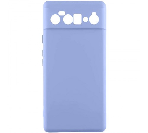 Чохол TPU GETMAN Liquid Silk Full Camera для Google Pixel 6 Pro Бузковий / Light purple Чохол TPU GETMAN Liquid Silk Full Camera для Google Pixel 6 Pro Бузковий / Light purple