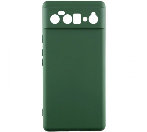 Чохол TPU GETMAN Liquid Silk Full Camera для Google Pixel 6 Pro Зелений / Dark green Чохол TPU GETMAN Liquid Silk Full Camera для Google Pixel 6 Pro Зелений / Dark green