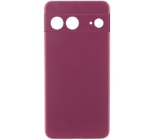 Чохол TPU GETMAN Liquid Silk Full Camera для Google Pixel 7 Бордовий / Marsala