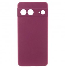 Чохол TPU GETMAN Liquid Silk Full Camera для Google Pixel 7 Бордовий / Marsala