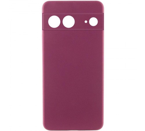 Чохол TPU GETMAN Liquid Silk Full Camera для Google Pixel 7 Бордовий / Marsala