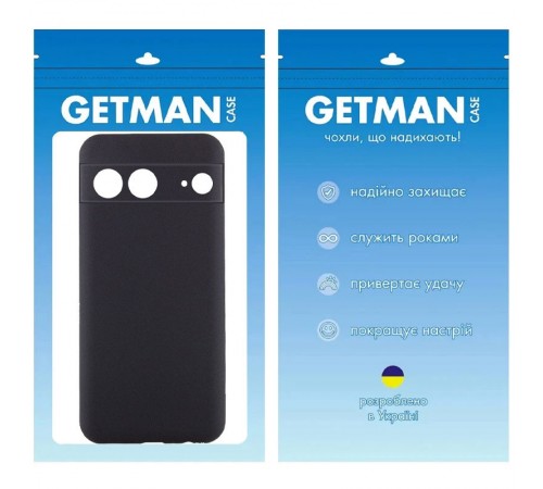 Чохол TPU GETMAN Liquid Silk Full Camera для Google Pixel 7 Чорний / Black Чохол TPU GETMAN Liquid Silk Full Camera для Google Pixel 7 Чорний / Black