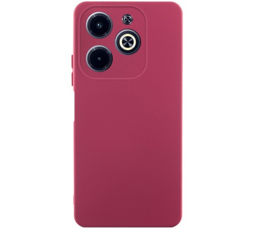 Чохол TPU GETMAN Liquid Silk Full Camera для Infinix Hot 40i Бордовий / Marsala Чохол TPU GETMAN Liquid Silk Full Camera для Infinix Hot 40i Бордовий / Marsala