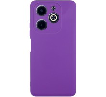 Чохол TPU GETMAN Liquid Silk Full Camera для Infinix Hot 40i Фіолетовий / Purple