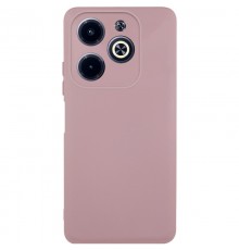 Чохол TPU GETMAN Liquid Silk Full Camera для Infinix Hot 40i Рожевий / Pink Sand