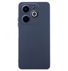 Чохол TPU GETMAN Liquid Silk Full Camera для Infinix Hot 40i Синій / Midnight Blue