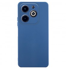 Чохол TPU GETMAN Liquid Silk Full Camera для Infinix Hot 40i Синій / Navy Blue