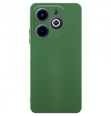 Чохол TPU GETMAN Liquid Silk Full Camera для Infinix Hot 40i Зелений / Dark green