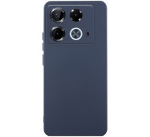 Чохол TPU GETMAN Liquid Silk Full Camera для Infinix Note 40 4G Синій / Midnight Blue