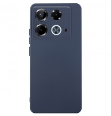 Чохол TPU GETMAN Liquid Silk Full Camera для Infinix Note 40 4G Синій / Midnight Blue