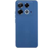 Чохол TPU GETMAN Liquid Silk Full Camera для Infinix Note 40 4G Синій / Navy Blue
