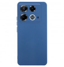 Чохол TPU GETMAN Liquid Silk Full Camera для Infinix Note 40 4G Синій / Navy Blue