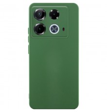 Чохол TPU GETMAN Liquid Silk Full Camera для Infinix Note 40 4G Зелений / Dark green