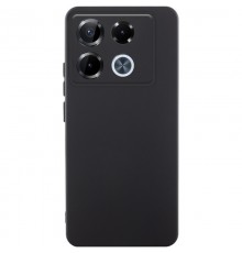 Чохол TPU GETMAN Liquid Silk Full Camera для Infinix Note 40 Pro 4G Чорний / Black