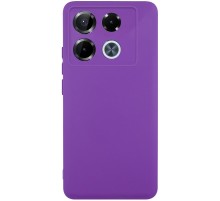 Чохол TPU GETMAN Liquid Silk Full Camera для Infinix Note 40 Pro 4G Фіолетовий / Purple