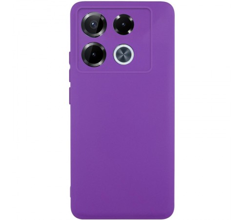 Чохол TPU GETMAN Liquid Silk Full Camera для Infinix Note 40 Pro 4G Фіолетовий / Purple Чохол TPU GETMAN Liquid Silk Full Camera для Infinix Note 40 Pro 4G Фіолетовий / Purple