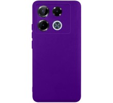 Чохол TPU GETMAN Liquid Silk Full Camera для Infinix Note 40 Pro 4G Фіолетовий / Ultra Violet