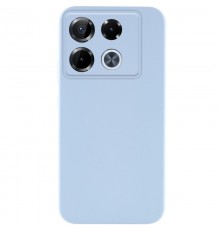 Чохол TPU GETMAN Liquid Silk Full Camera для Infinix Note 40 Pro 4G Блакитний / Lilac Blue