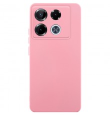 Чохол TPU GETMAN Liquid Silk Full Camera для Infinix Note 40 Pro 4G Рожевий / Pink