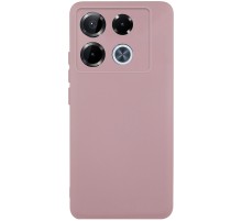 Чохол TPU GETMAN Liquid Silk Full Camera для Infinix Note 40 Pro 4G Рожевий / Pink Sand