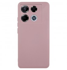 Чохол TPU GETMAN Liquid Silk Full Camera для Infinix Note 40 Pro 4G Рожевий / Pink Sand