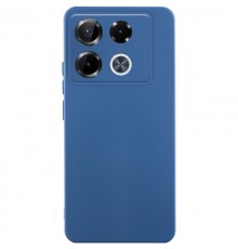 Чохол TPU GETMAN Liquid Silk Full Camera для Infinix Note 40 Pro 4G Синій / Navy Blue