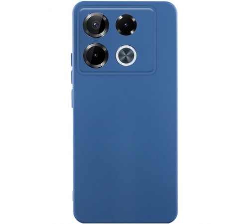 Чохол TPU GETMAN Liquid Silk Full Camera для Infinix Note 40 Pro 4G Синій / Navy Blue Чохол TPU GETMAN Liquid Silk Full Camera для Infinix Note 40 Pro 4G Синій / Navy Blue