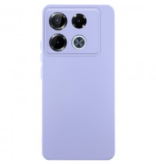 Чохол TPU GETMAN Liquid Silk Full Camera для Infinix Note 40 Pro 4G Бузковий / Dasheen