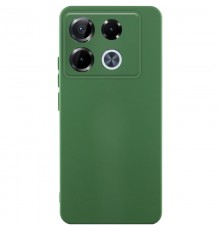 Чохол TPU GETMAN Liquid Silk Full Camera для Infinix Note 40 Pro 4G Зелений / Dark green