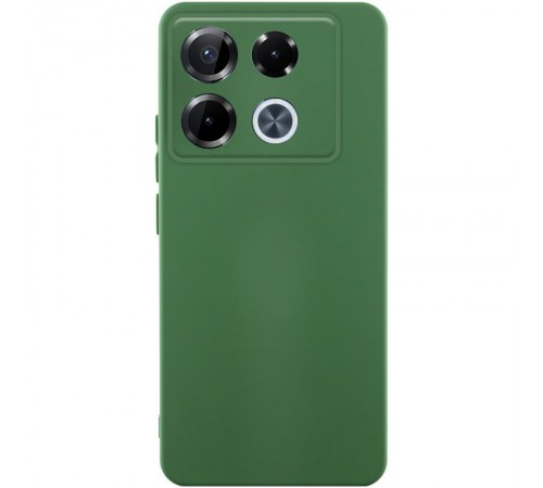 Чохол TPU GETMAN Liquid Silk Full Camera для Infinix Note 40 Pro 4G Зелений / Dark green Чохол TPU GETMAN Liquid Silk Full Camera для Infinix Note 40 Pro 4G Зелений / Dark green