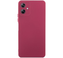 Чохол TPU GETMAN Liquid Silk Full Camera для Motorola Moto G54 Бордовий / Marsala