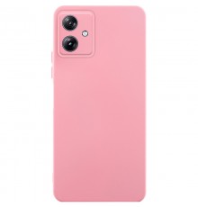 Чохол TPU GETMAN Liquid Silk Full Camera для Motorola Moto G54 Рожевий / Pink