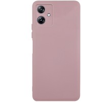 Чохол TPU GETMAN Liquid Silk Full Camera для Motorola Moto G54 Рожевий / Pink Sand