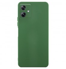 Чохол TPU GETMAN Liquid Silk Full Camera для Motorola Moto G54 Зелений / Dark green