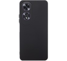 Чохол TPU GETMAN Liquid Silk Full Camera для Oppo A60 4G Чорний / Black