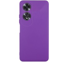 Чохол TPU GETMAN Liquid Silk Full Camera для Oppo A60 4G Фіолетовий / Purple