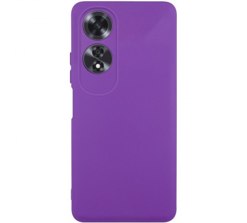 Чохол TPU GETMAN Liquid Silk Full Camera для Oppo A60 4G Фіолетовий / Purple Чохол TPU GETMAN Liquid Silk Full Camera для Oppo A60 4G Фіолетовий / Purple